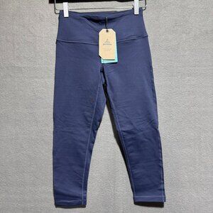 prAna Transform Capri Leggings Womens Size XS Yoga Pilates Blue NWT $69